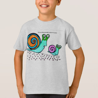 T-shirt d'escargot de bande dessinée