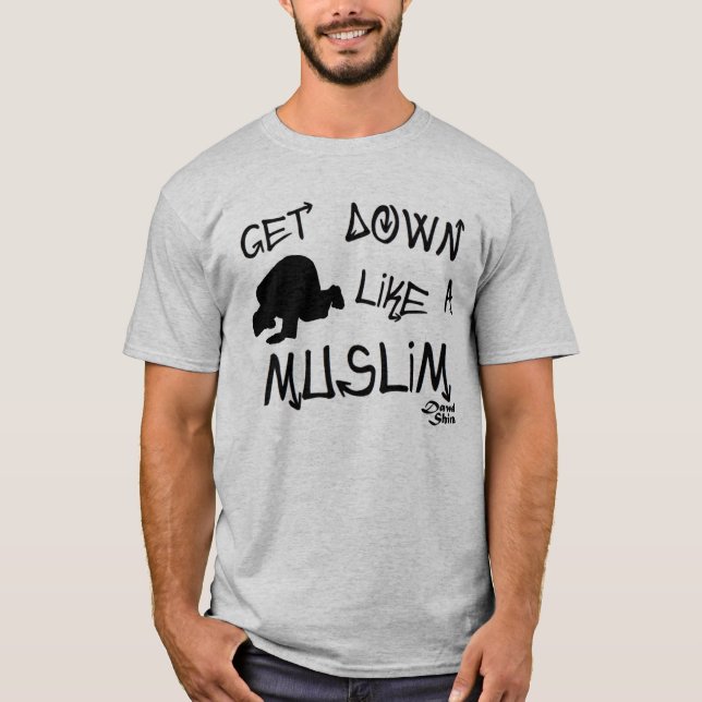 T-shirt Descendez comme un musulman (Devant)