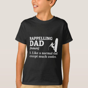 T-shirt Descente en rappel Papa Canyonisme Corde d'escalad