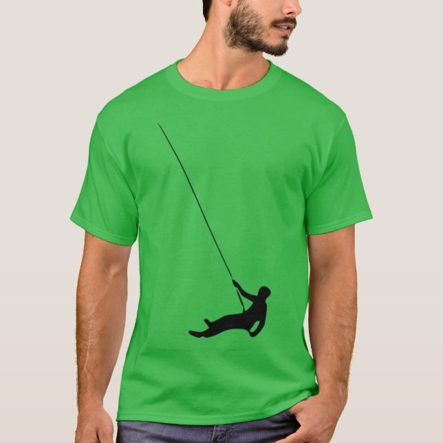 T-shirt Descente en rappel rétro (Devant)