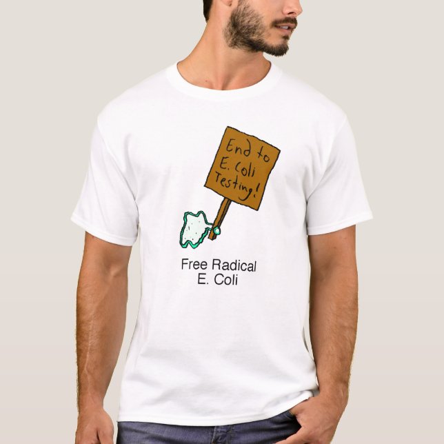 T-shirt d'Escherichia coli de radical libre (Devant)