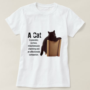T-shirt Description du chat