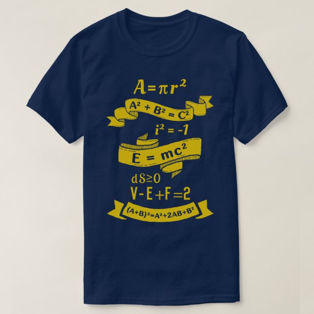 T-shirt Description mathématique (Design devant)