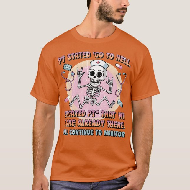 T-shirt Description Modifier Pt Indiqué Aller En Enfer. Éd (Devant)