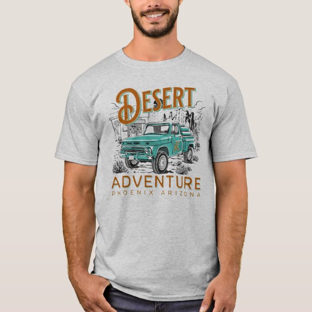 T-shirt Desert Adventure Phoenix Arizona (Devant)