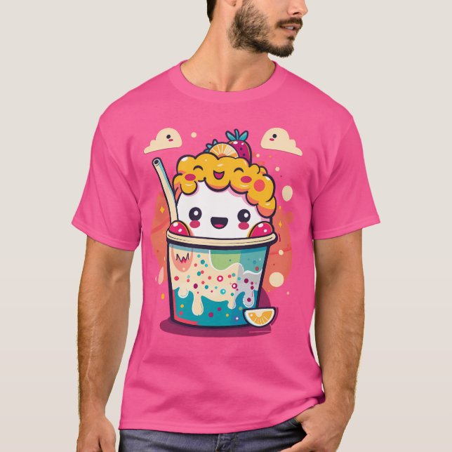 T-shirt Désert de Kawaii (Devant)