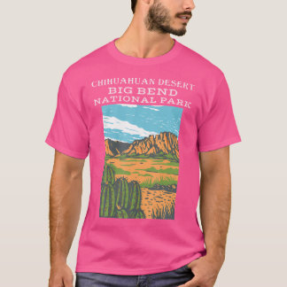 T-shirt Désert du Chihuahuan Parc national Big Bend Campin