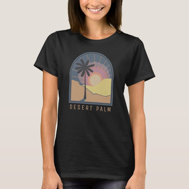 T-Shirt Desert Palm (Bleu) (Devant)
