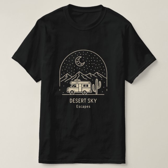 T-shirt Desert Sky Escapes (Design devant)