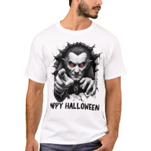 Design 3D Dracula Vampire Happy Halloween heureux