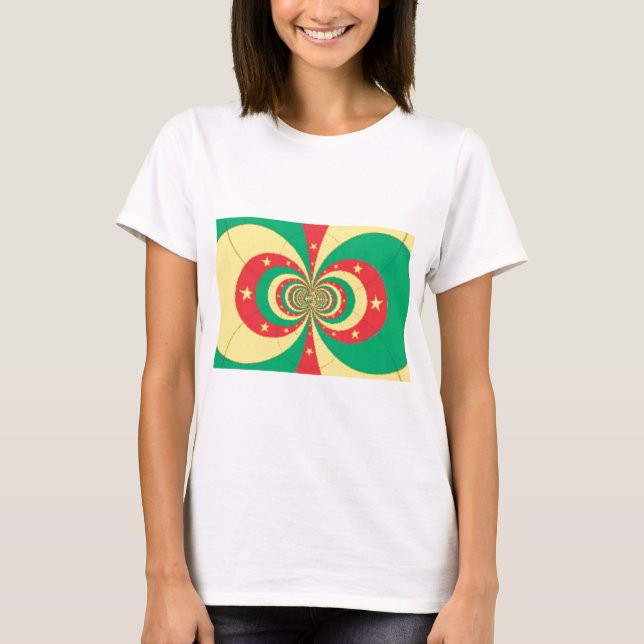 T-shirt Design à cinq branches République du Cameroun (Devant)