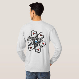 T-shirt Design abstrait inspiré de l'atome géométrique mod