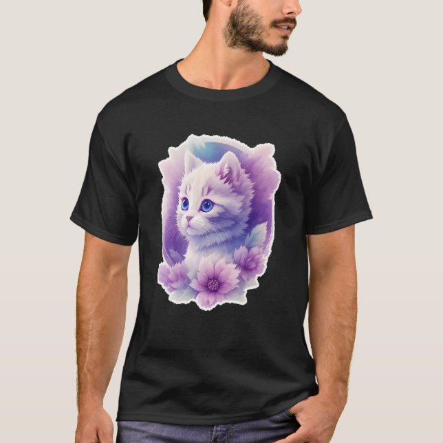 T-shirt Design adorable de chaton bébé (Devant)