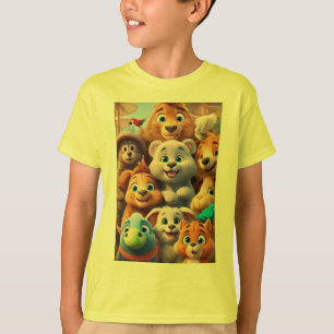 T-shirt Design adorable de couverture de livre animal