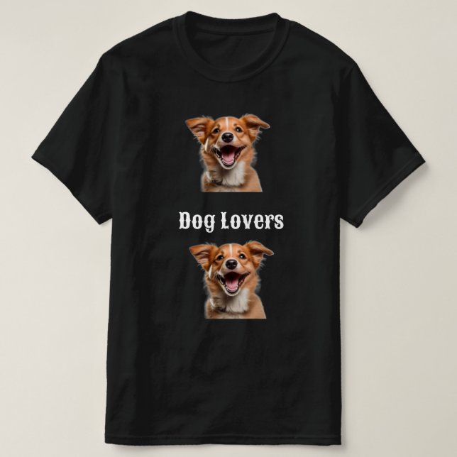 T-Shirt Design-Amoureux de les chiens. (Design devant)