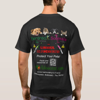 T-shirt Design arrière - plan noir B & S