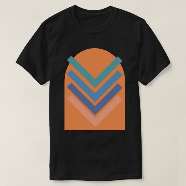T-shirt design aux couleurs cool (Design devant)