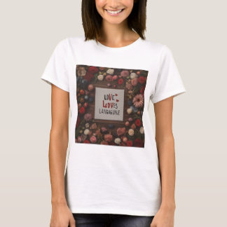 T-shirt design avec touche florale