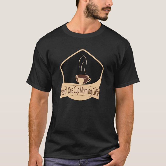 T-shirt design café, T-shirt homme (Devant)