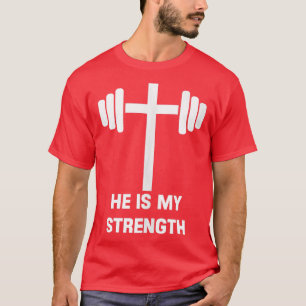 T-shirt Design catholique avec ascenseur crucifié Salle de