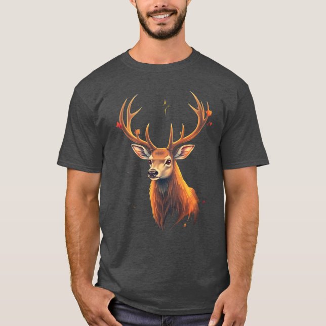 t-shirt design cerf 2 (Devant)