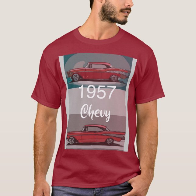 T-shirt Design Chevy en 1957 (Devant)
