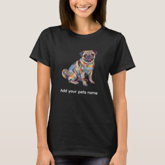 T-shirt design Chien Pug Mignon