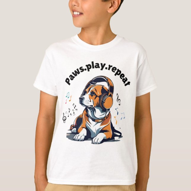 T-shirt Design classique pour les amateurs de chiens et de (Devant)