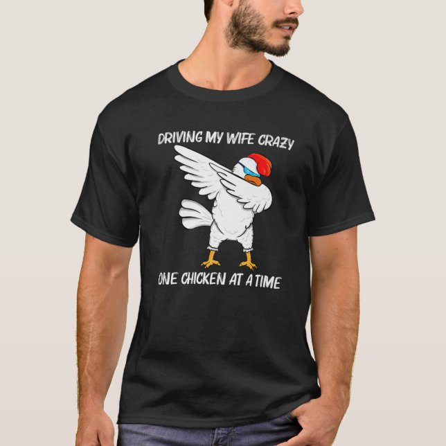 T-shirt Design cool Poulet Pour Hommes Papa Rooster Animal (Devant)