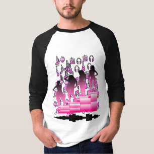 T-shirt Design couleur noir et rose