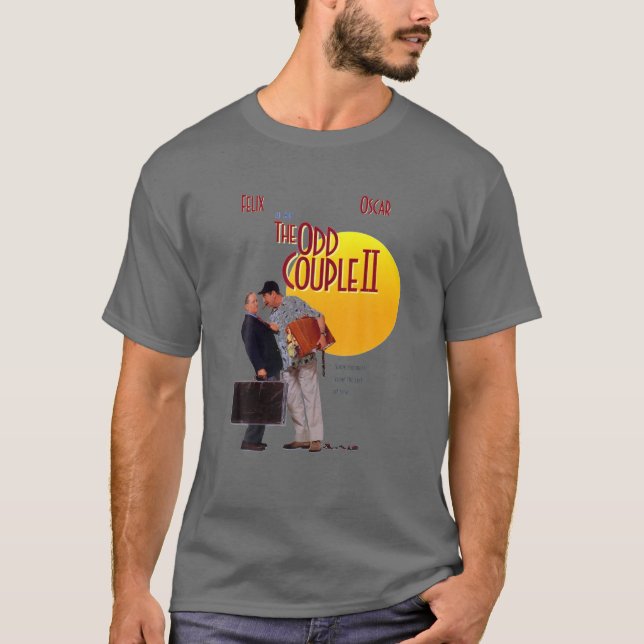 T-shirt Design Couple Two Man Taling Poster Odds Comédie M (Devant)