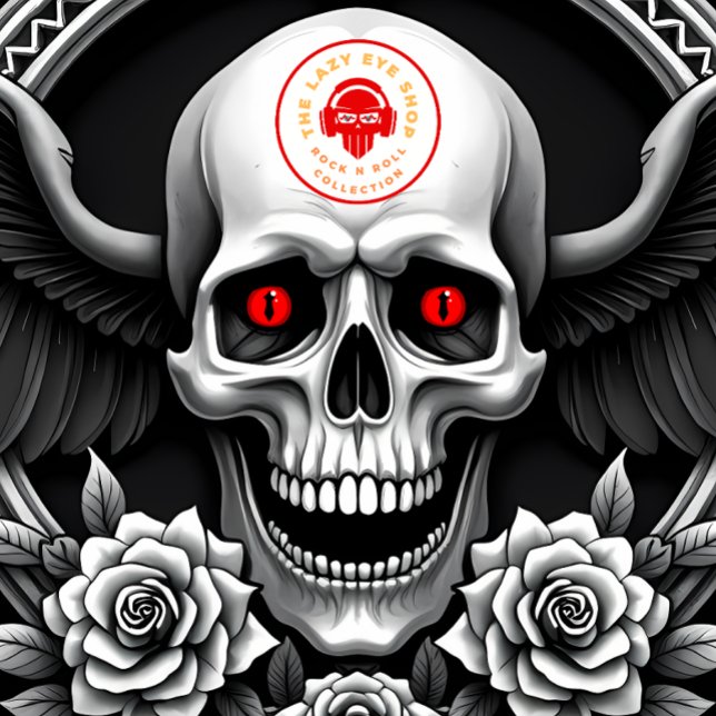 T-shirt Design crâne et Rose (Créateur téléchargé)