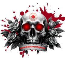 Design crâne et Rose