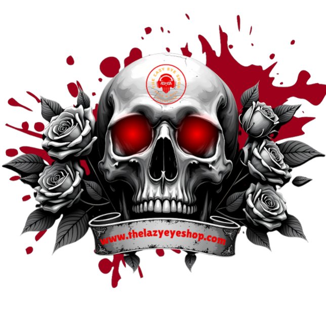 T-shirt Design crâne et Rose (Créateur téléchargé)