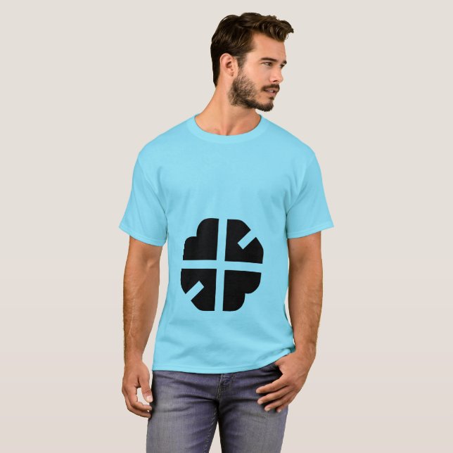 T-shirt design créatif avec panneau simple (Devant entier)