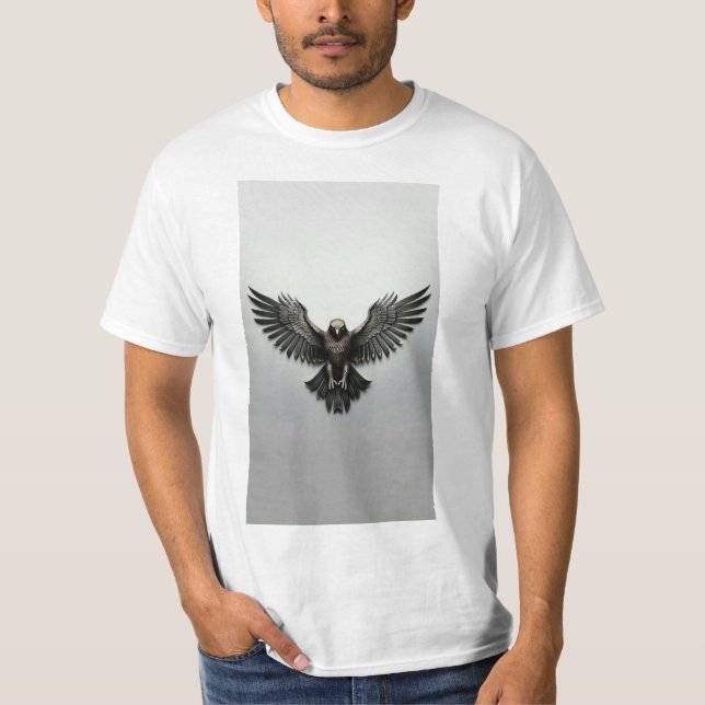 T-shirt design d'aigle majestueux - Jhajjhale Stor (Devant)