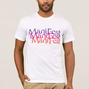 T-shirt Design d'art de mot de manifeste dynamique