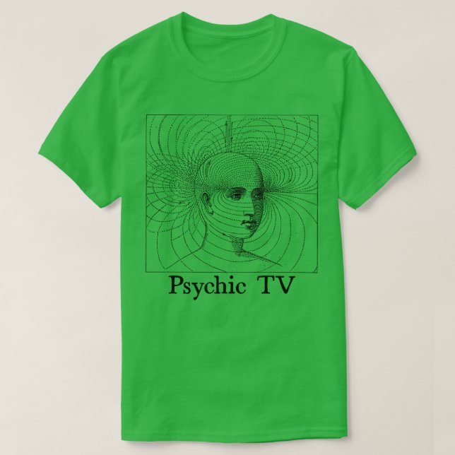 T-shirt Design d'art du ventilateur de télévision psychiqu (Design devant)