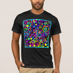 T-shirt Design d'art Motif en néon dynamique