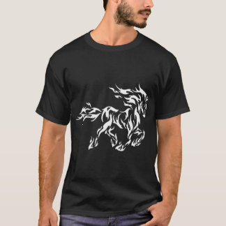T-shirt Design d'art tribal de Cheval flamand - Bold & Fie