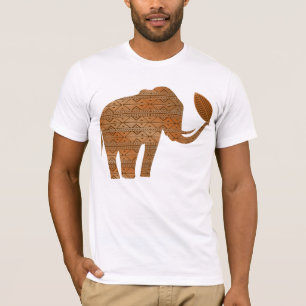 T-shirt Design d'art tribal des éléphants