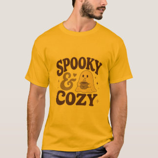 T-shirt Design de café Halloween mignon et cosy