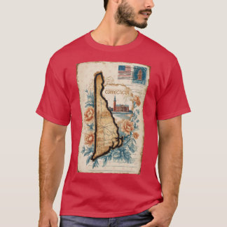 T-shirt Design de carte postale rétro de voyage vintage du