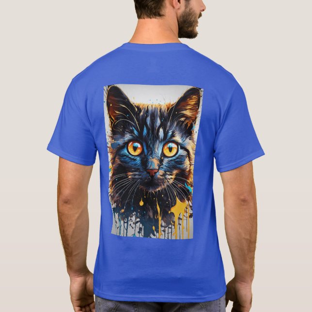 T-shirt design de chat (Dos)