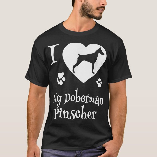 T-shirt Design de chemise Doberman Pinscher pour Doberman  (Devant)