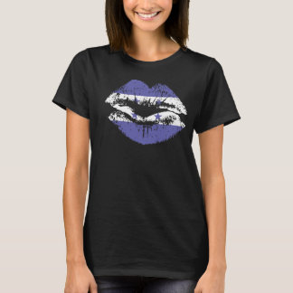 T-shirt Design de chemise Honduras Lips pour les femmes.