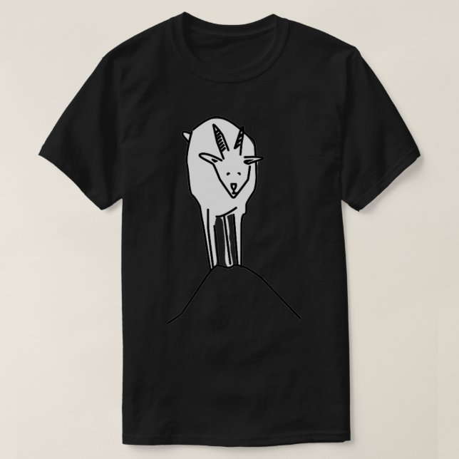 T-shirt Design de chèvre du parc Glacier (Design devant)