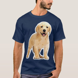 T-shirt Design de chien avec un mignon chiot du Labrador
