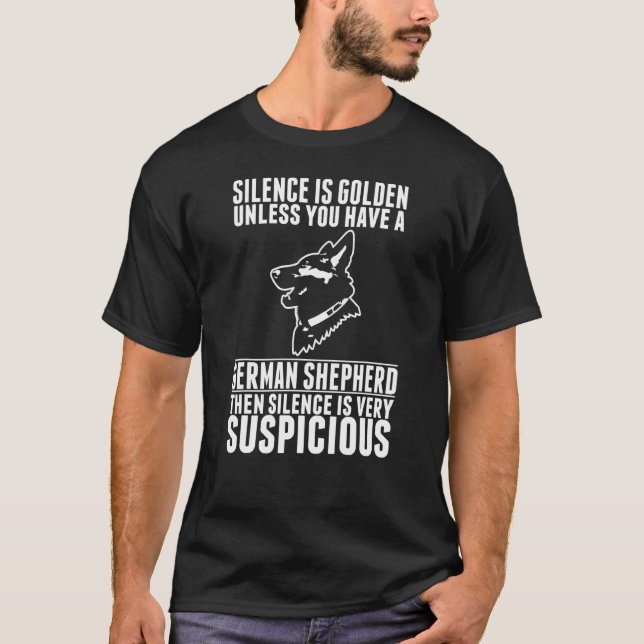 T-shirt Design de chien berger allemand (Devant)