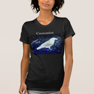 T-shirt Design de corneille blanche